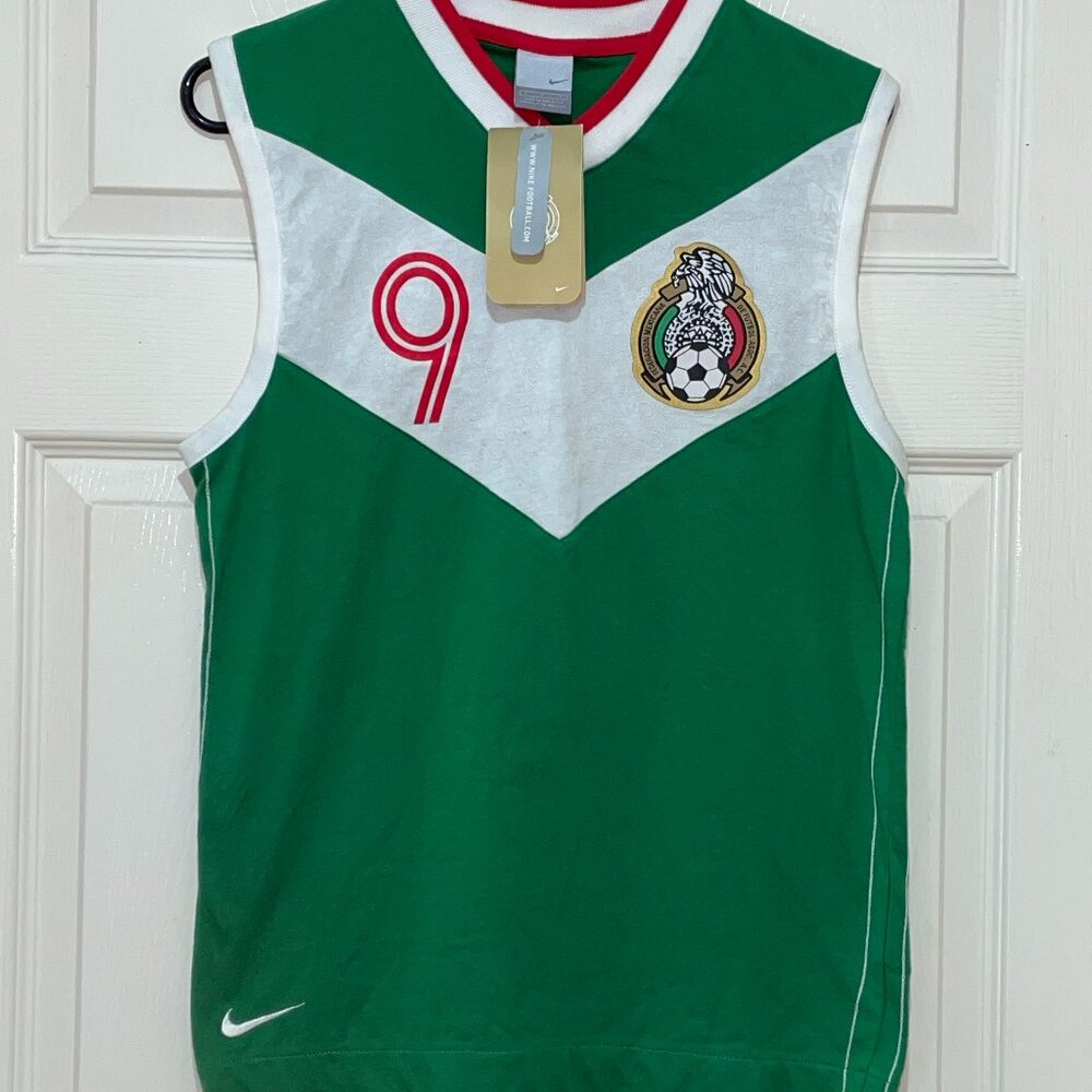 RARE MEXICO 2006/2007 TRAINING VEST TANK SHIRT JERSEY VINTAGE SIZE S NWT!!